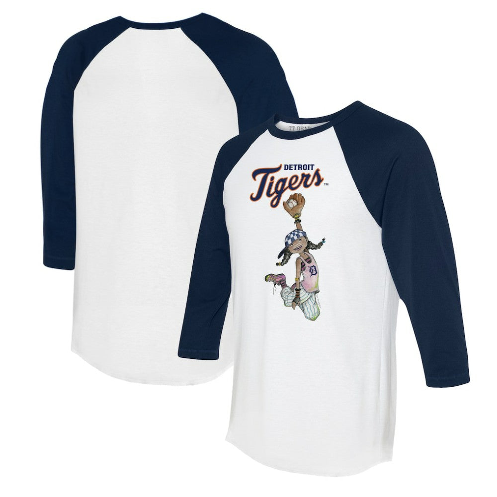 Detroit Tigers Tiny Turnip Women's Jada 3/4-Sleeve Raglan T-Shirt | MLB Shop