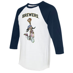Milwaukee Brewers Tiny Turnip Women's Jada 3/4-Sleeve Raglan T-Shirt | MLB Shop