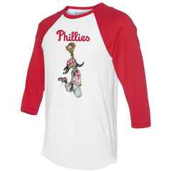 Philadelphia Phillies Tiny Turnip Women's Jada 3/4-Sleeve Raglan T-Shirt | MLB For sale