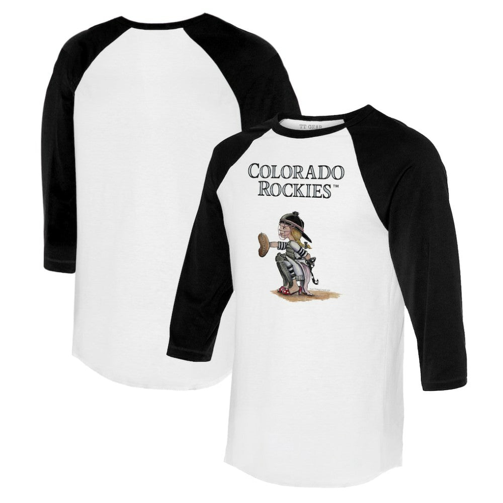 Colorado Rockies Tiny Turnip Women's Kate 3/4-Sleeve Raglan T-Shirt | MLB US