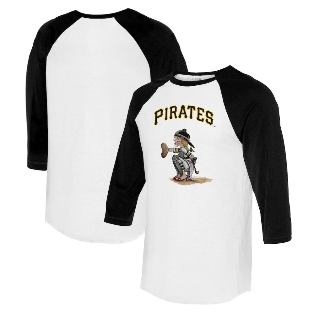 Pittsburgh Pirates Tiny Turnip Women's Kate 3/4-Sleeve Raglan T-Shirt | MLB Near me