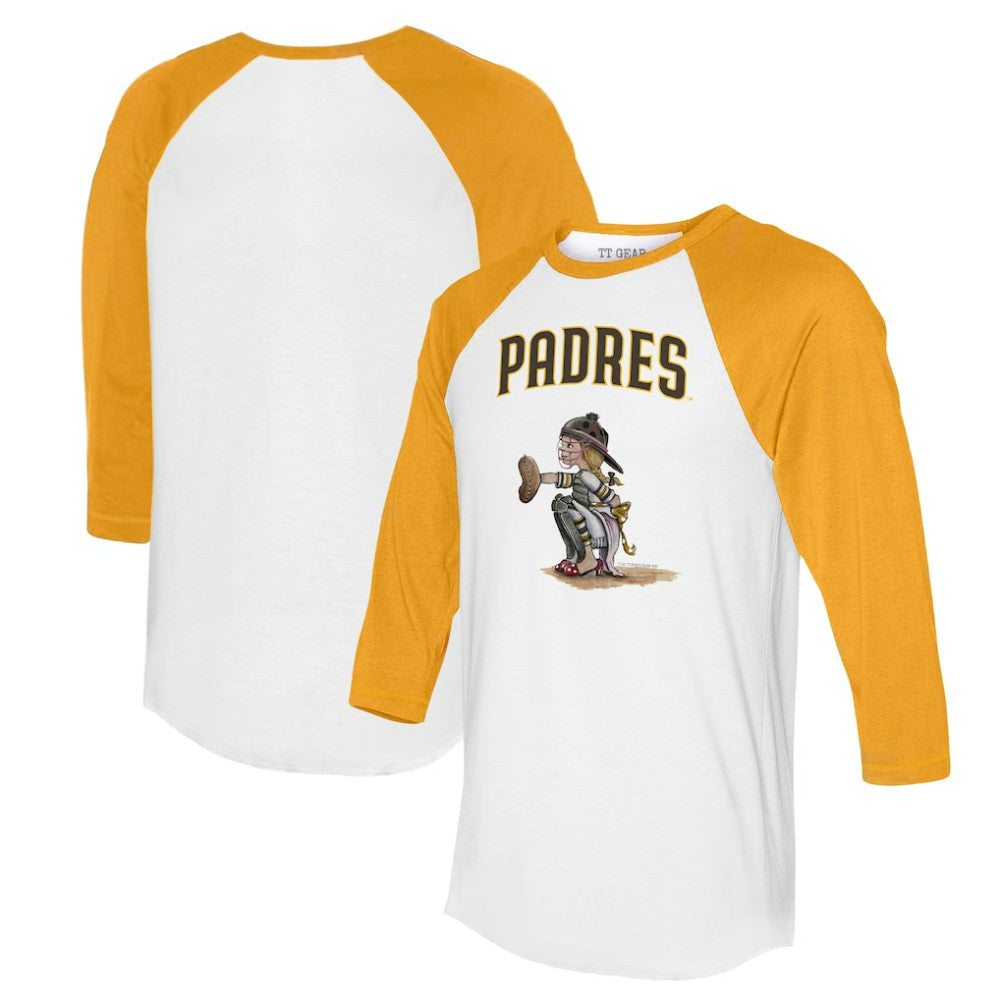 San Diego Padres Tiny Turnip Women's Kate 3/4-Sleeve Raglan T-Shirt | MLB Sale
