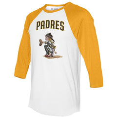 San Diego Padres Tiny Turnip Women's Kate 3/4-Sleeve Raglan T-Shirt | MLB Sale