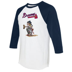Atlanta Braves Tiny Turnip Women's Kate 3/4-Sleeve Raglan T-Shirt | MLB Outlet