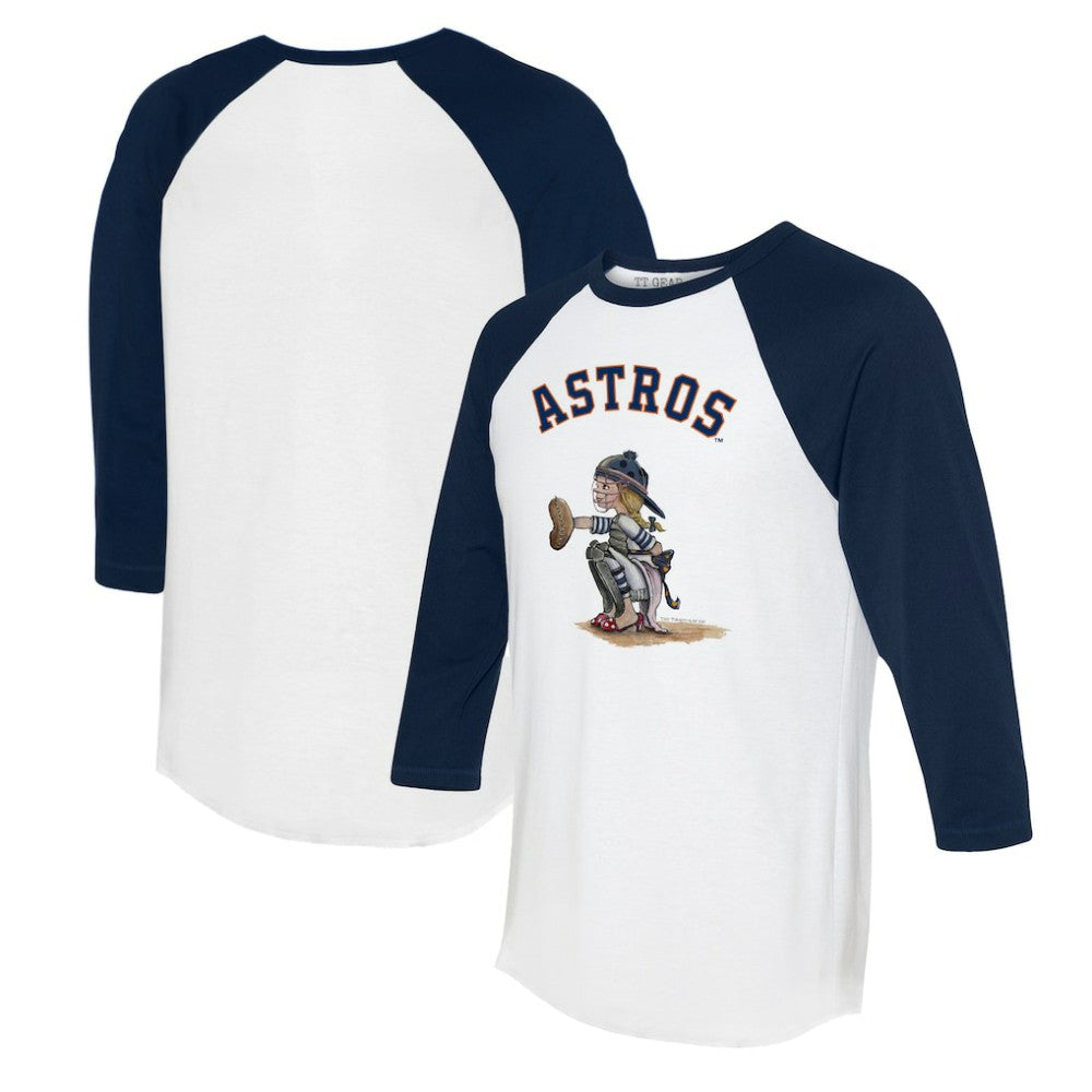 Houston Astros Tiny Turnip Women's Kate 3/4-Sleeve Raglan T-Shirt | MLB Discount