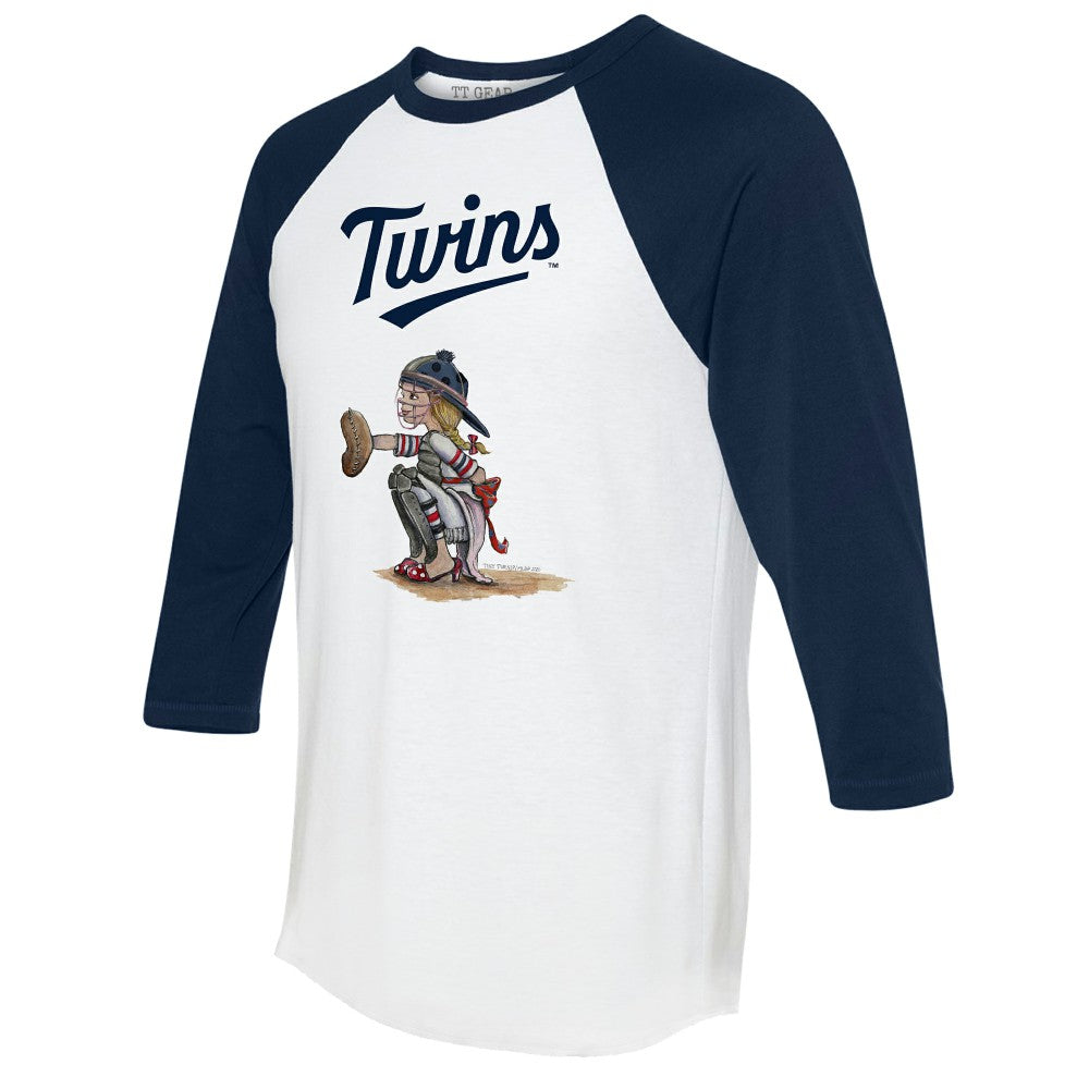 Minnesota Twins Tiny Turnip Women's Kate 3/4-Sleeve Raglan T-Shirt | MLB Near me
