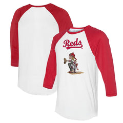 Cincinnati Reds Tiny Turnip Women's Kate 3/4-Sleeve Raglan T-Shirt | MLB On Sale