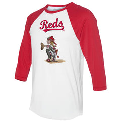 Cincinnati Reds Tiny Turnip Women's Kate 3/4-Sleeve Raglan T-Shirt | MLB On Sale