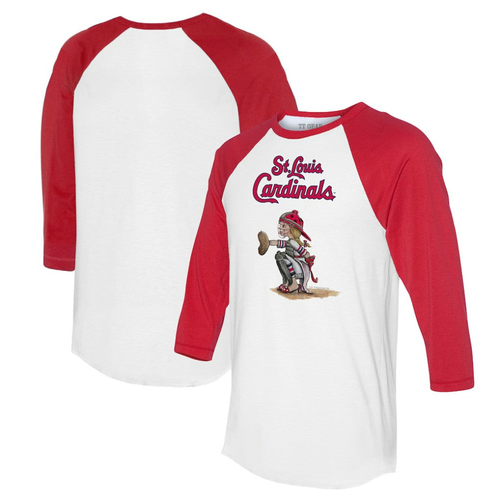 St. Louis Cardinals Tiny Turnip Women's Kate 3/4-Sleeve Raglan T-Shirt | MLB Sale