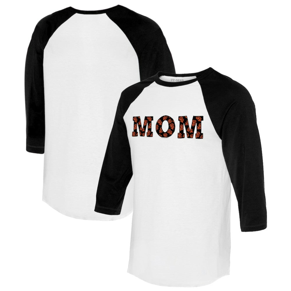 San Francisco Giants Tiny Turnip Women's Logo Mom 3/4-Sleeve Raglan T-Shirt | MLB Online