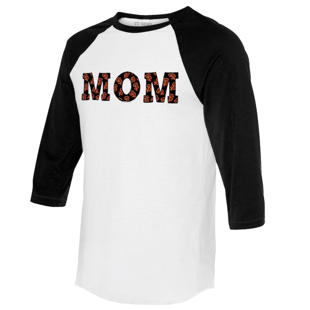 San Francisco Giants Tiny Turnip Women's Logo Mom 3/4-Sleeve Raglan T-Shirt | MLB Online