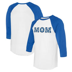 Los Angeles Dodgers Tiny Turnip Women's Logo Mom 3/4-Sleeve Raglan T-Shirt | MLB Sale