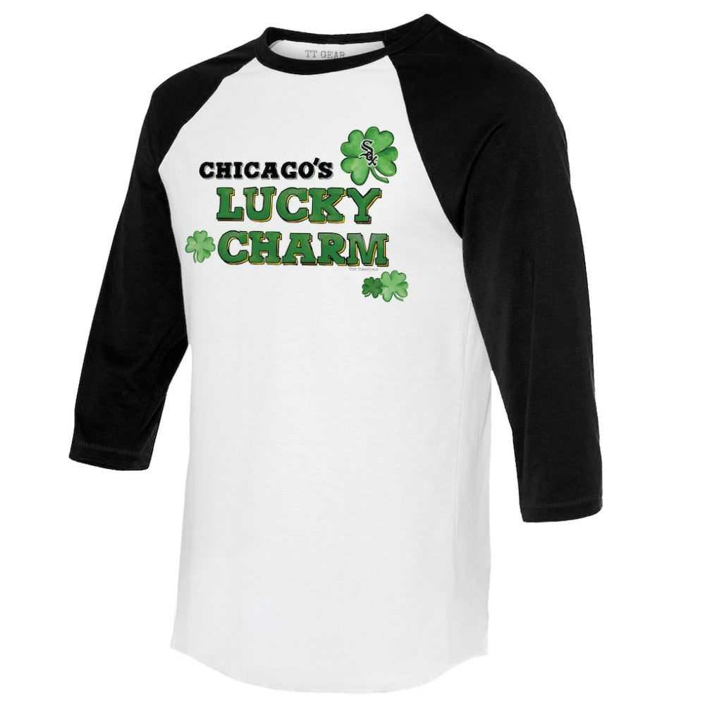 Chicago White Sox Tiny Turnip Women's Lucky Charm 3/4-Sleeve Raglan T-Shirt | MLB Near me