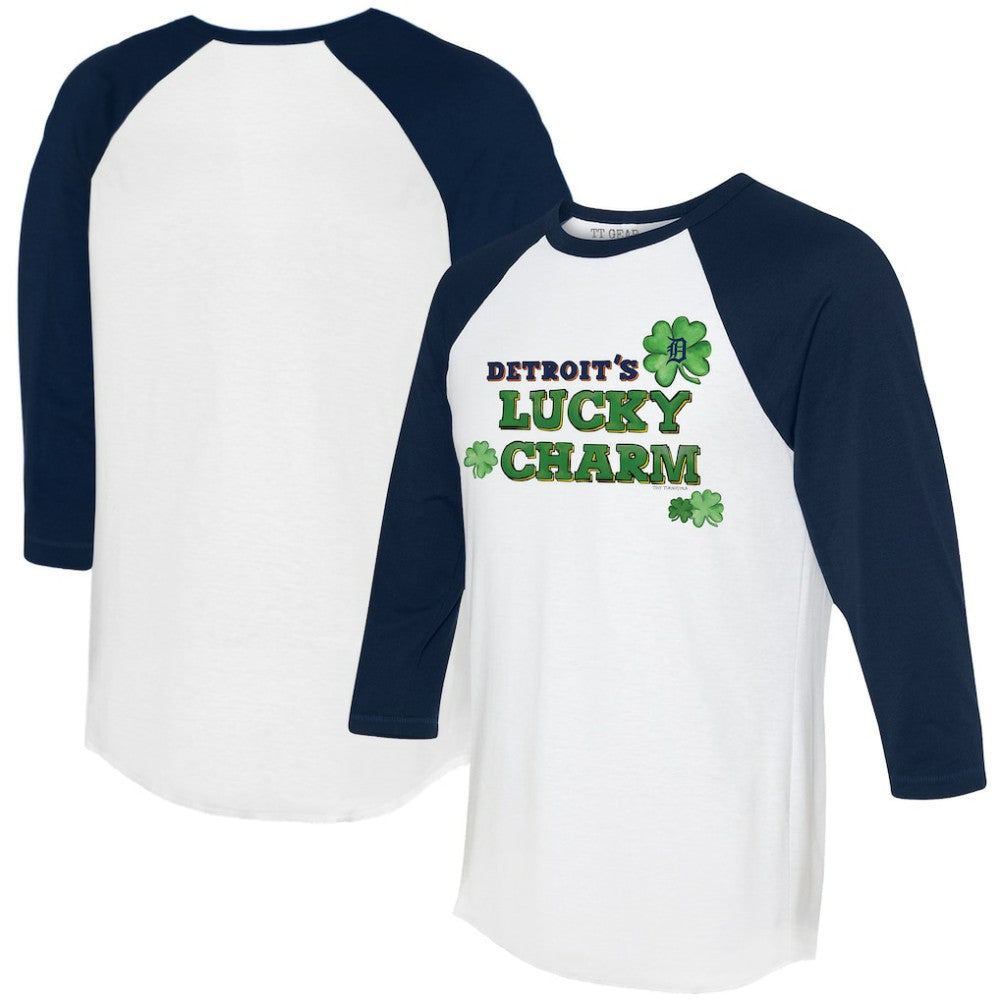 Detroit Tigers Tiny Turnip Women's Lucky Charm 3/4-Sleeve Raglan T-Shirt | MLB Outlet