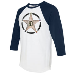 Detroit Tigers Tiny Turnip Women's Military Star 3/4-Sleeve Raglan T-Shirt | MLB Discount