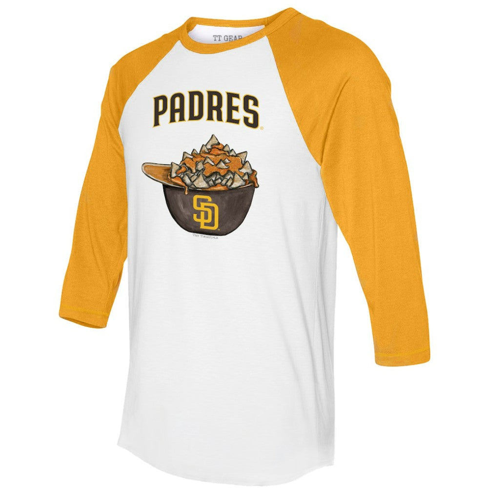 San Diego Padres Tiny Turnip Women's Nacho Helmet 3/4-Sleeve Raglan T-Shirt | MLB Shop