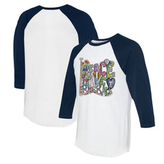 Minnesota Twins Tiny Turnip Women's Peace Love Baseball 3/4-Sleeve Raglan T-Shirt | MLB Shop