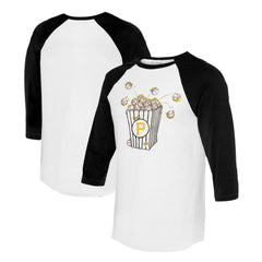 Pittsburgh Pirates Tiny Turnip Women's Popcorn 3/4-Sleeve Raglan T-Shirt | MLB Near me