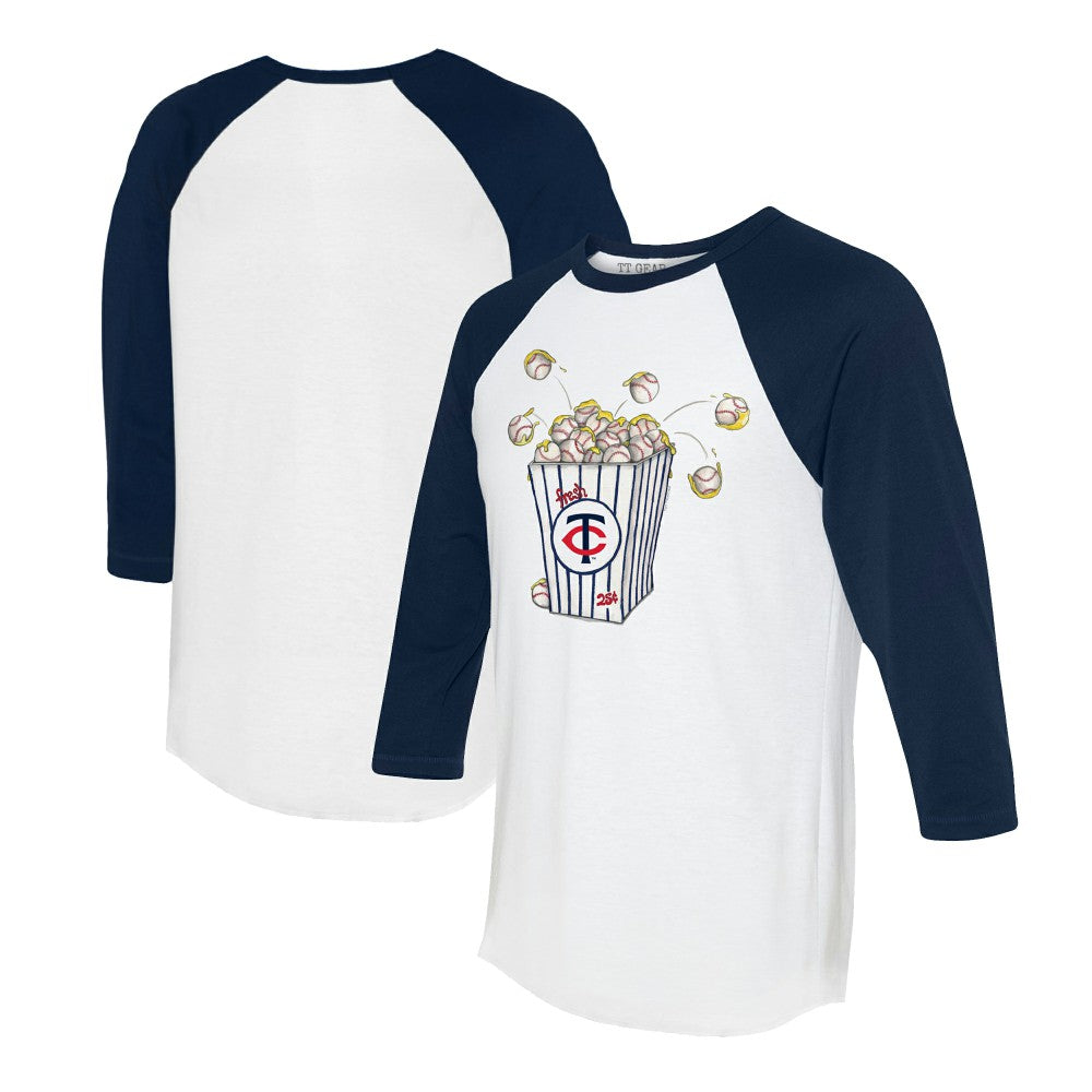 Minnesota Twins Tiny Turnip Women's Popcorn 3/4-Sleeve Raglan T-Shirt | MLB Online