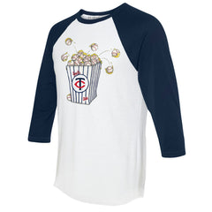 Minnesota Twins Tiny Turnip Women's Popcorn 3/4-Sleeve Raglan T-Shirt | MLB Online