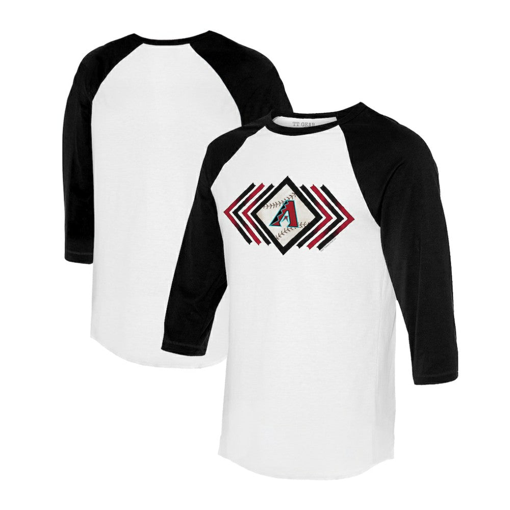 Arizona Diamondbacks Tiny Turnip Women's Prism Arrows 3/4-Sleeve Raglan T-Shirt | MLB For sale