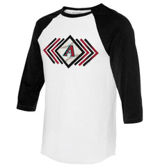 Arizona Diamondbacks Tiny Turnip Women's Prism Arrows 3/4-Sleeve Raglan T-Shirt | MLB For sale