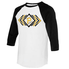 Pittsburgh Pirates Tiny Turnip Women's Prism Arrows 3/4-Sleeve Raglan T-Shirt | MLB Discount