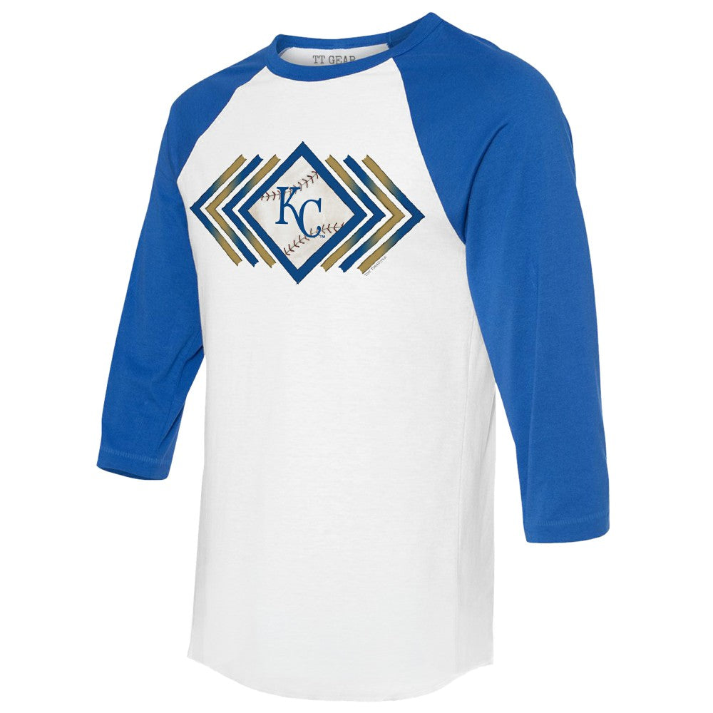 Kansas City Royals Tiny Turnip Women's Prism Arrows 3/4-Sleeve Raglan T-Shirt | MLB For sale