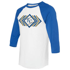 Kansas City Royals Tiny Turnip Women's Prism Arrows 3/4-Sleeve Raglan T-Shirt | MLB For sale