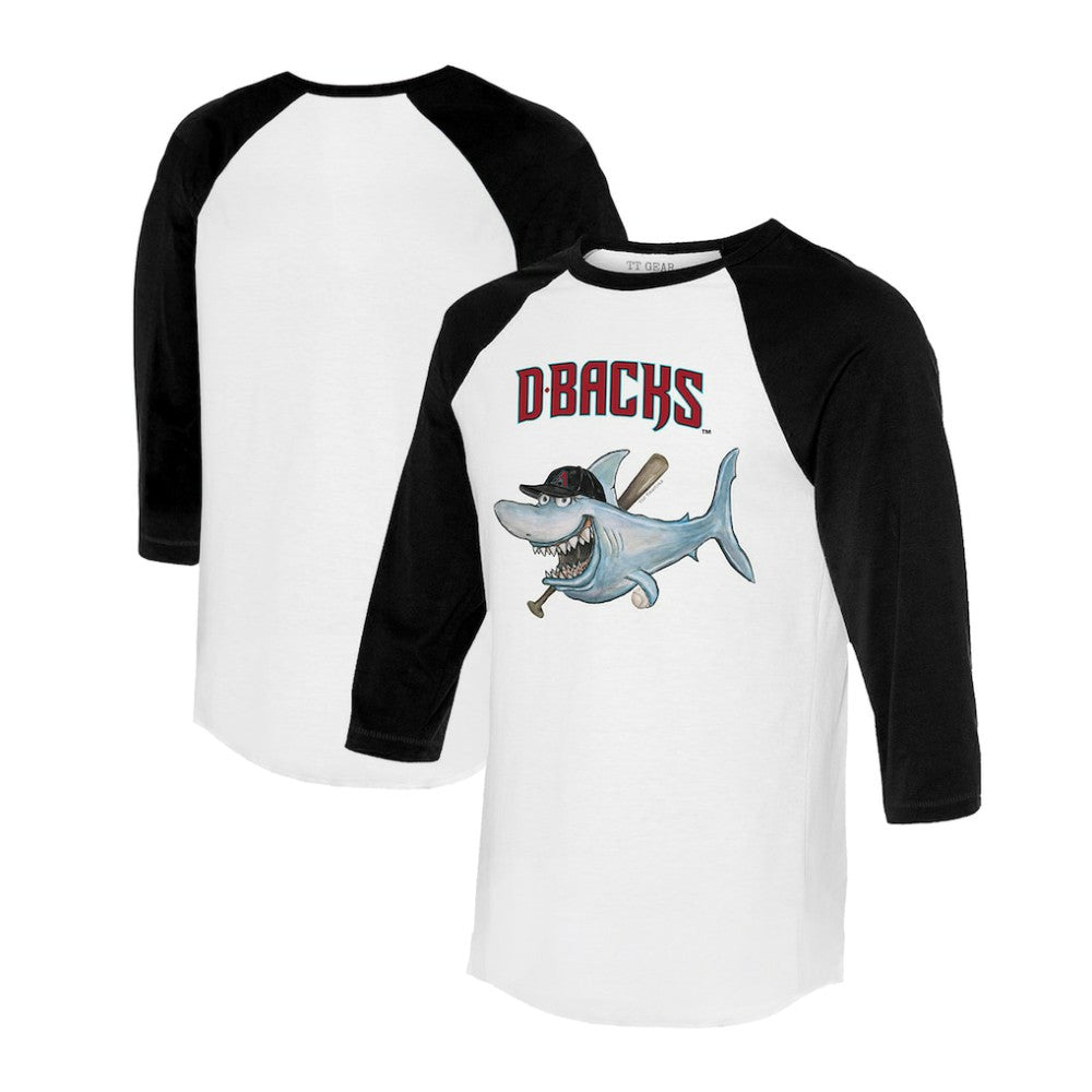 Arizona Diamondbacks Tiny Turnip Women's Shark 3/4-Sleeve Raglan T-Shirt | MLB Discount