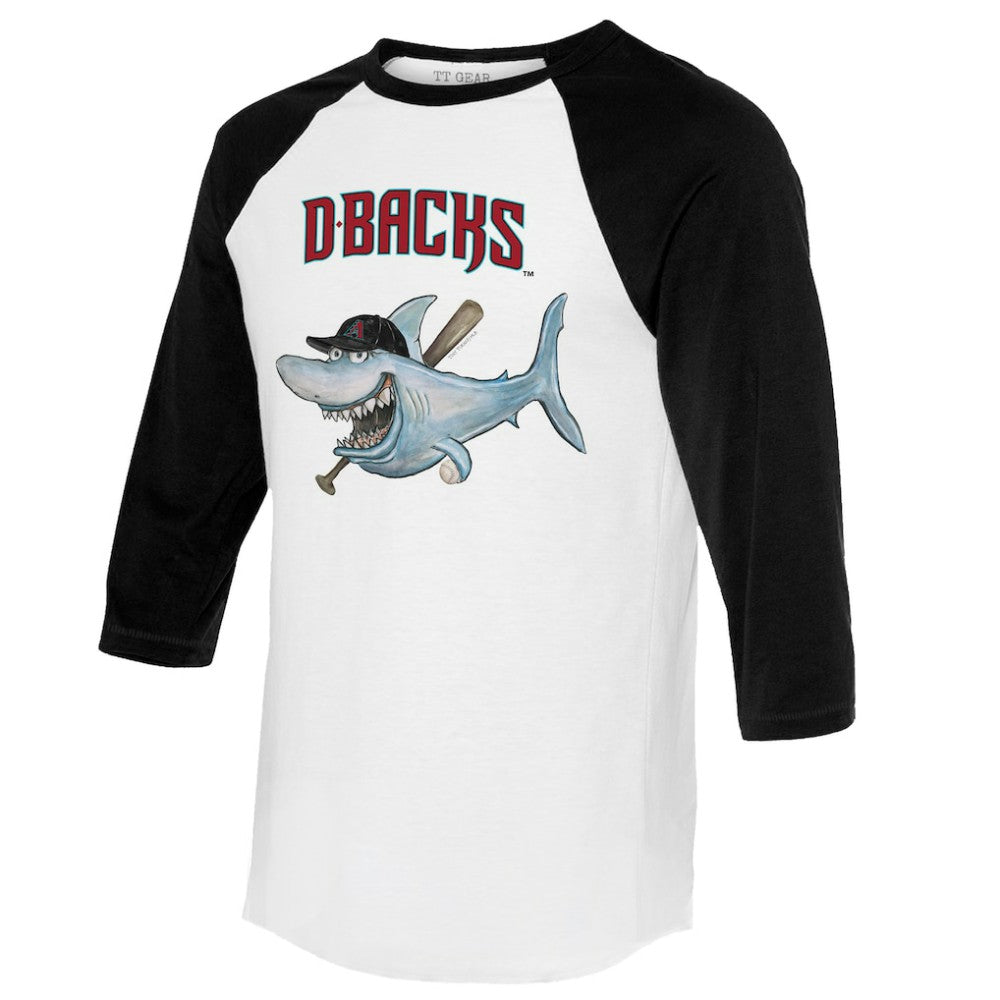 Arizona Diamondbacks Tiny Turnip Women's Shark 3/4-Sleeve Raglan T-Shirt | MLB Discount