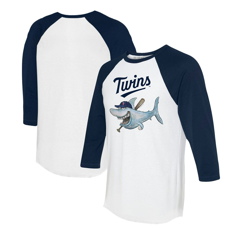 Minnesota Twins Tiny Turnip Women's Shark 3/4-Sleeve Raglan T-Shirt | MLB Shop