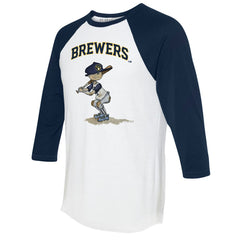 Milwaukee Brewers Tiny Turnip Women's Slugger 3/4-Sleeve Raglan T-Shirt | MLB Sale