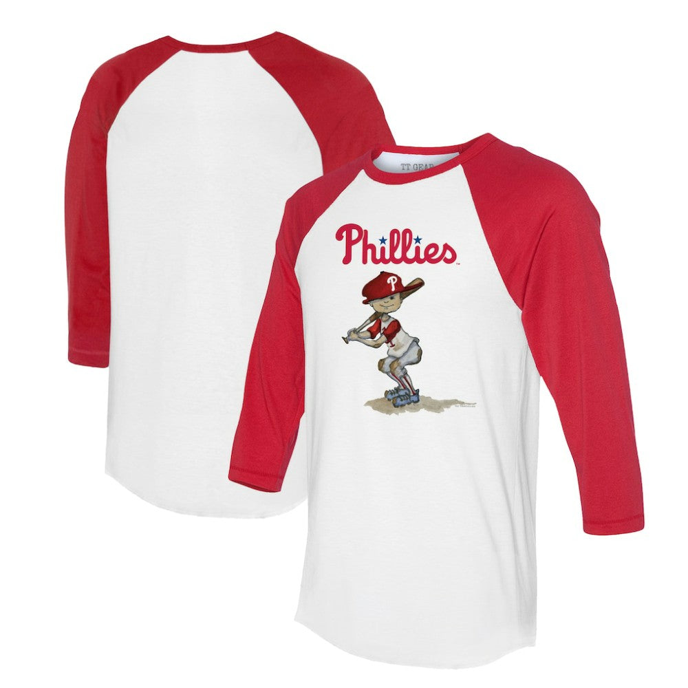 Philadelphia Phillies Tiny Turnip Women's Slugger 3/4-Sleeve Raglan T-Shirt | MLB Outlet