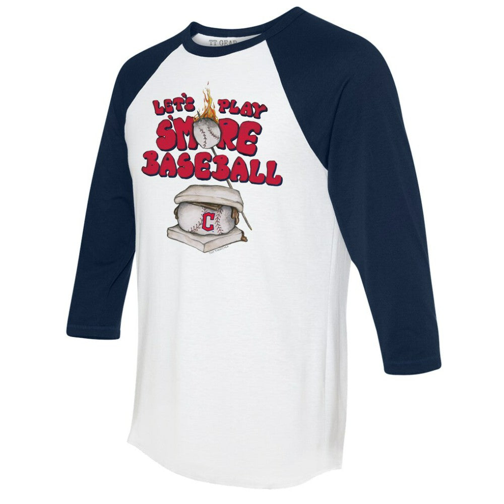 Cleveland Guardians Tiny Turnip Women's Smores 3/4-Sleeve Raglan T-Shirt | MLB Sale