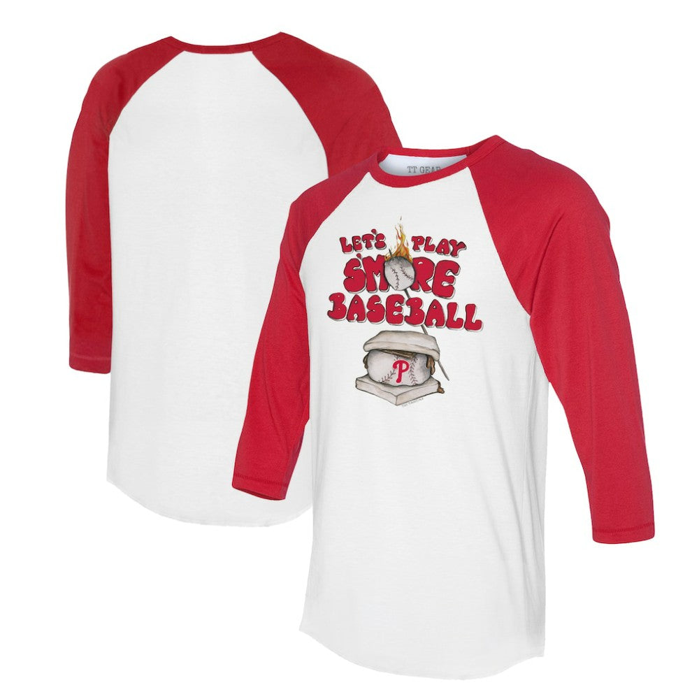 Philadelphia Phillies Tiny Turnip Women's Smores 3/4-Sleeve Raglan T-Shirt | MLB Sale