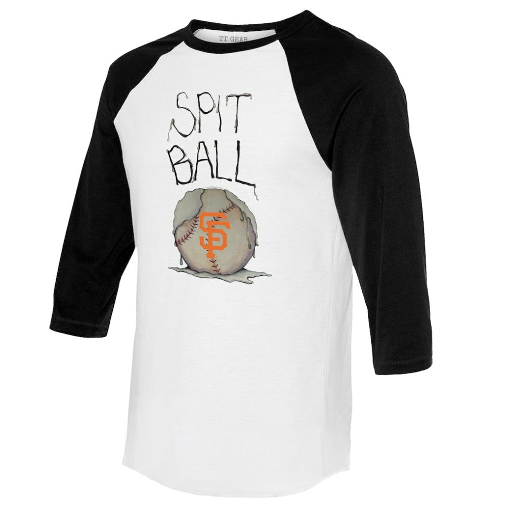 San Francisco Giants Tiny Turnip Women's Spit Ball 3/4-Sleeve Raglan T-Shirt | MLB On Sale