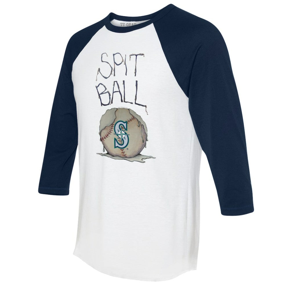 Seattle Mariners Tiny Turnip Women's Spit Ball 3/4-Sleeve Raglan T-Shirt | MLB Discount