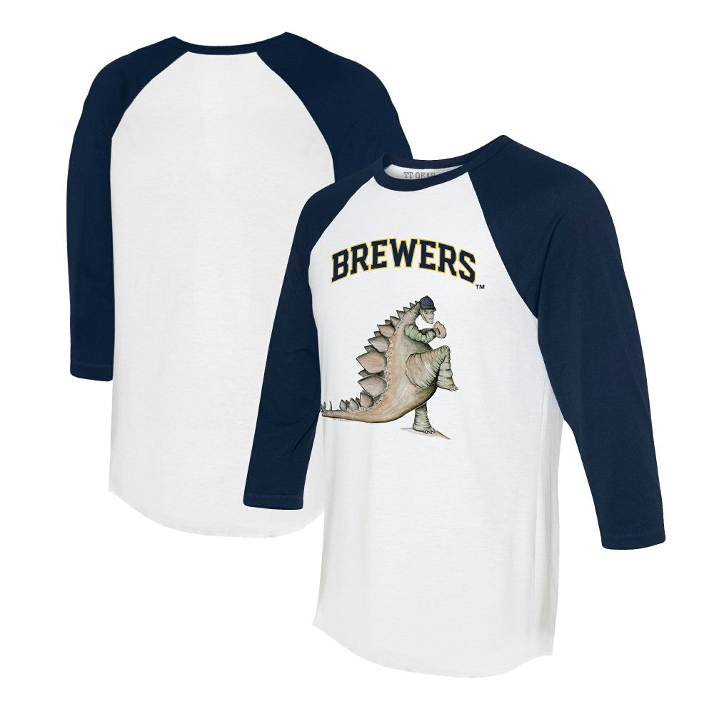 Milwaukee Brewers Tiny Turnip Unisex Stega 3/4-Sleeve Raglan T-Shirt | MLB Discount