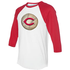 Cincinnati Reds Tiny Turnip Unisex Stitched Baseball 3/4-Sleeve Raglan T-Shirt | MLB New