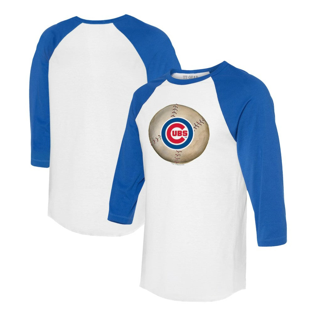 Chicago Cubs Tiny Turnip Unisex Stitched Baseball 3/4-Sleeve Raglan T-Shirt | MLB Sale
