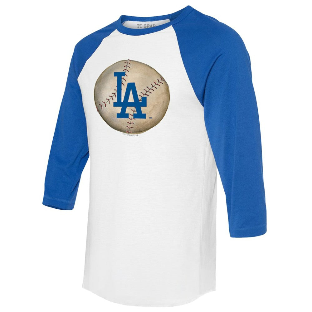 Los Angeles Dodgers Tiny Turnip Unisex Stitched Baseball 3/4-Sleeve Raglan T-Shirt | MLB Sale
