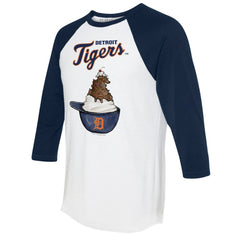 Detroit Tigers Tiny Turnip Unisex Sundae Helmet 3/4-Sleeve Raglan T-Shirt | MLB Online