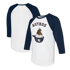 Houston Astros Tiny Turnip Unisex Sundae Helmet 3/4-Sleeve Raglan T-Shirt | MLB New