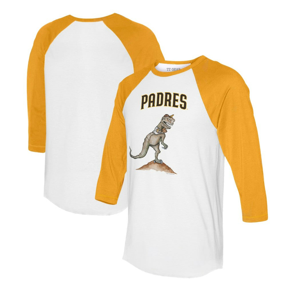San Diego Padres Tiny Turnip Unisex TT Rex 3/4-Sleeve Raglan T-Shirt | MLB US