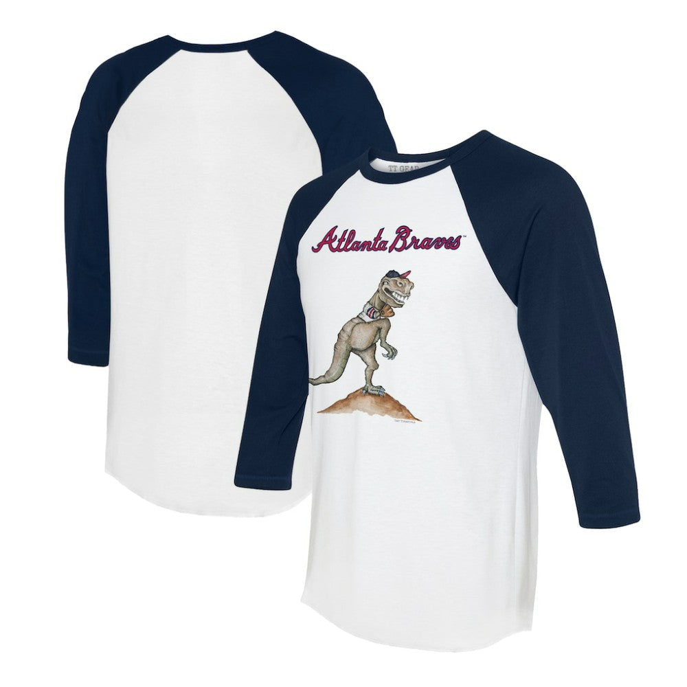 Atlanta Braves Tiny Turnip Unisex TT Rex 3/4-Sleeve Raglan T-Shirt | MLB Sale
