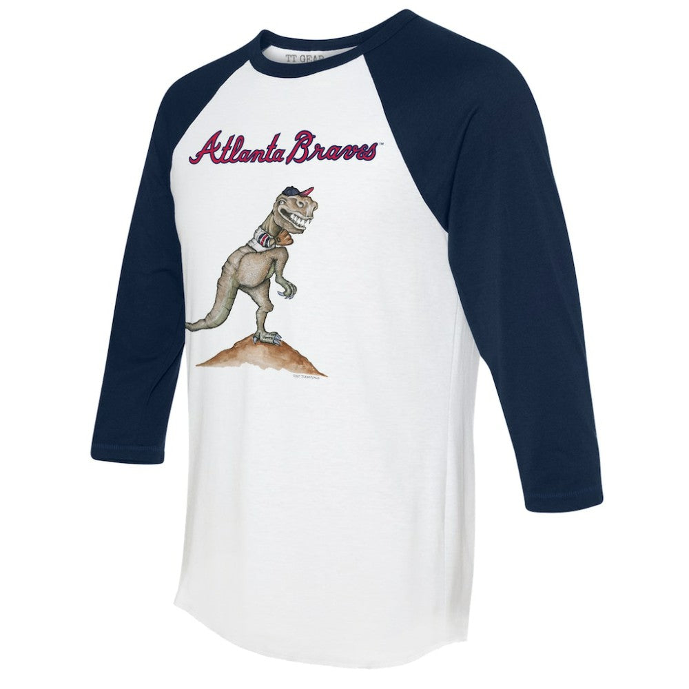 Atlanta Braves Tiny Turnip Unisex TT Rex 3/4-Sleeve Raglan T-Shirt | MLB Sale