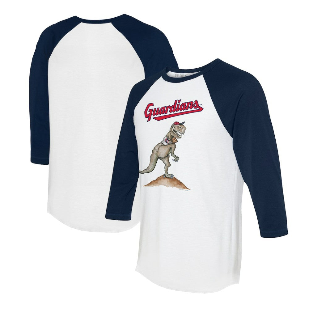 Cleveland Guardians Tiny Turnip Unisex TT Rex 3/4-Sleeve Raglan T-Shirt | MLB Outlet