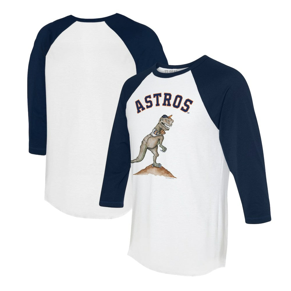 Houston Astros Tiny Turnip Unisex TT Rex 3/4-Sleeve Raglan T-Shirt | MLB US