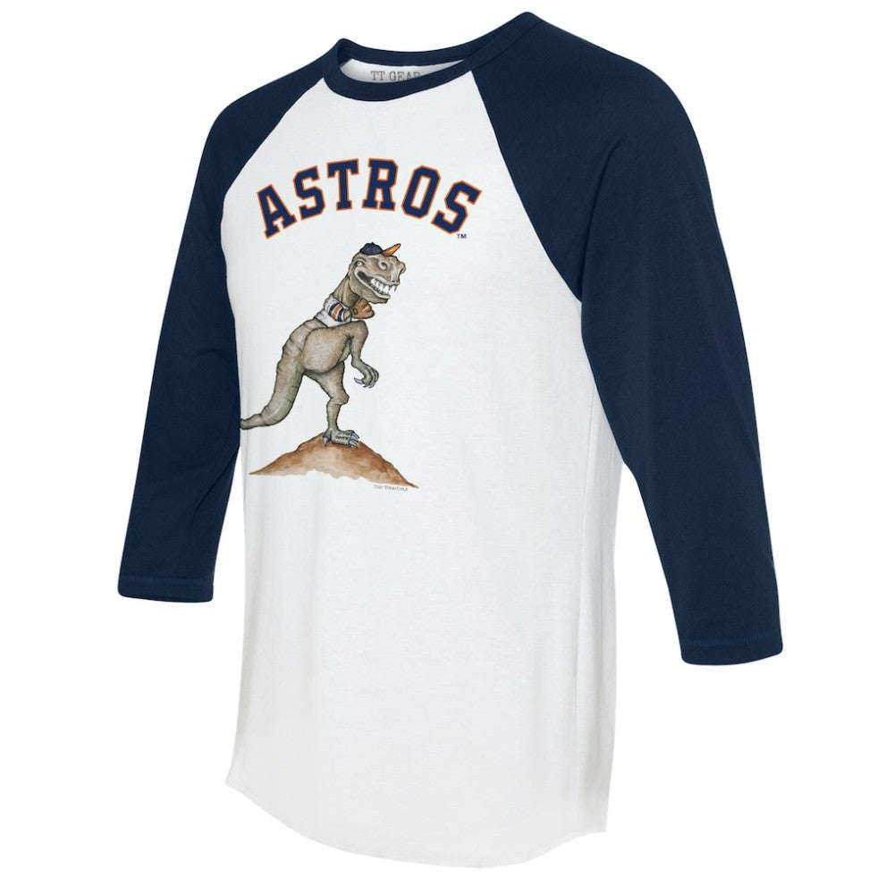 Houston Astros Tiny Turnip Unisex TT Rex 3/4-Sleeve Raglan T-Shirt | MLB US